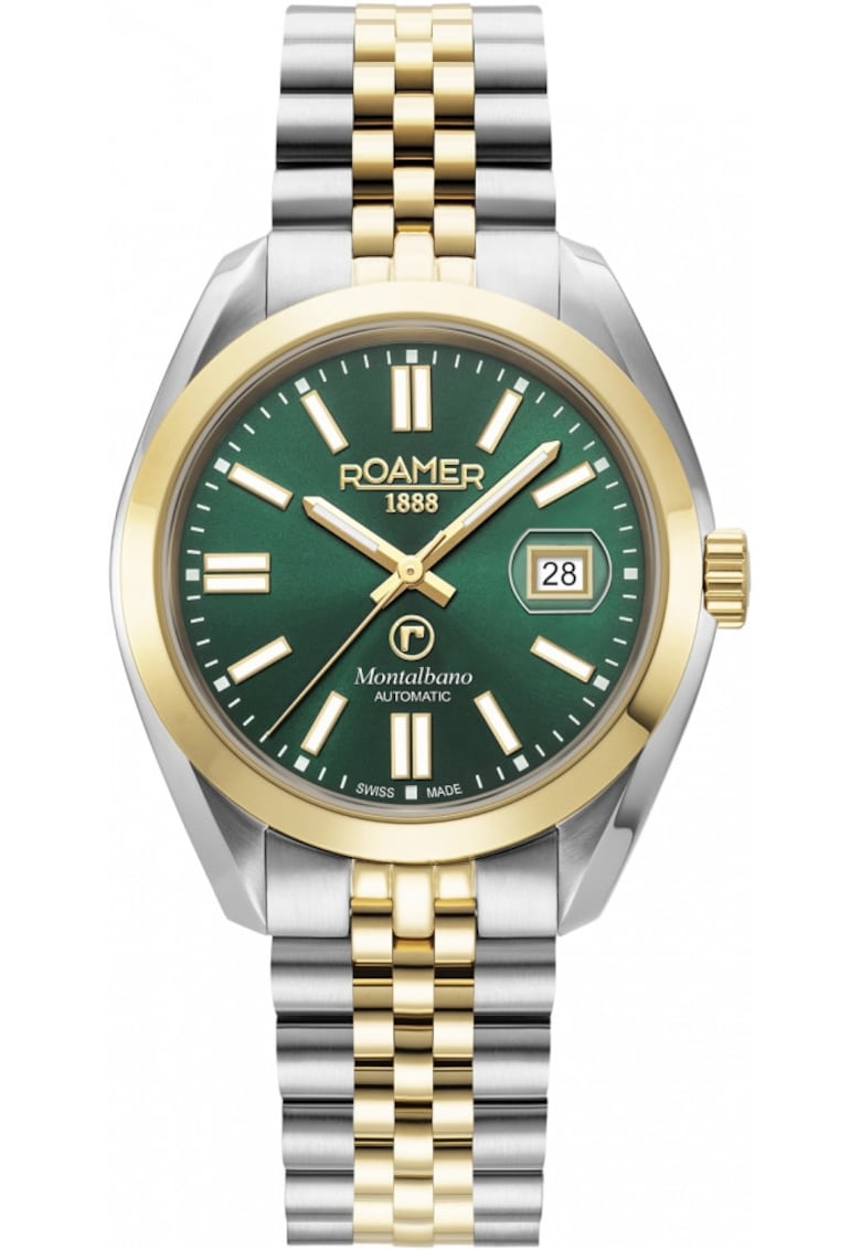 Ceas de barbati 996983 47 75 20 - clasic - verde - potrivit pentru cupluri