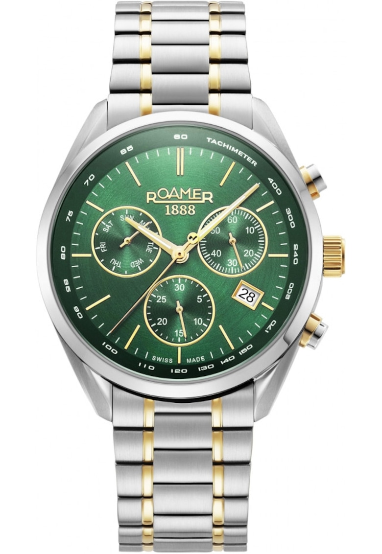 Ceas barbatesc 993819 47 75 20 - verde sport - potrivit pentru inot