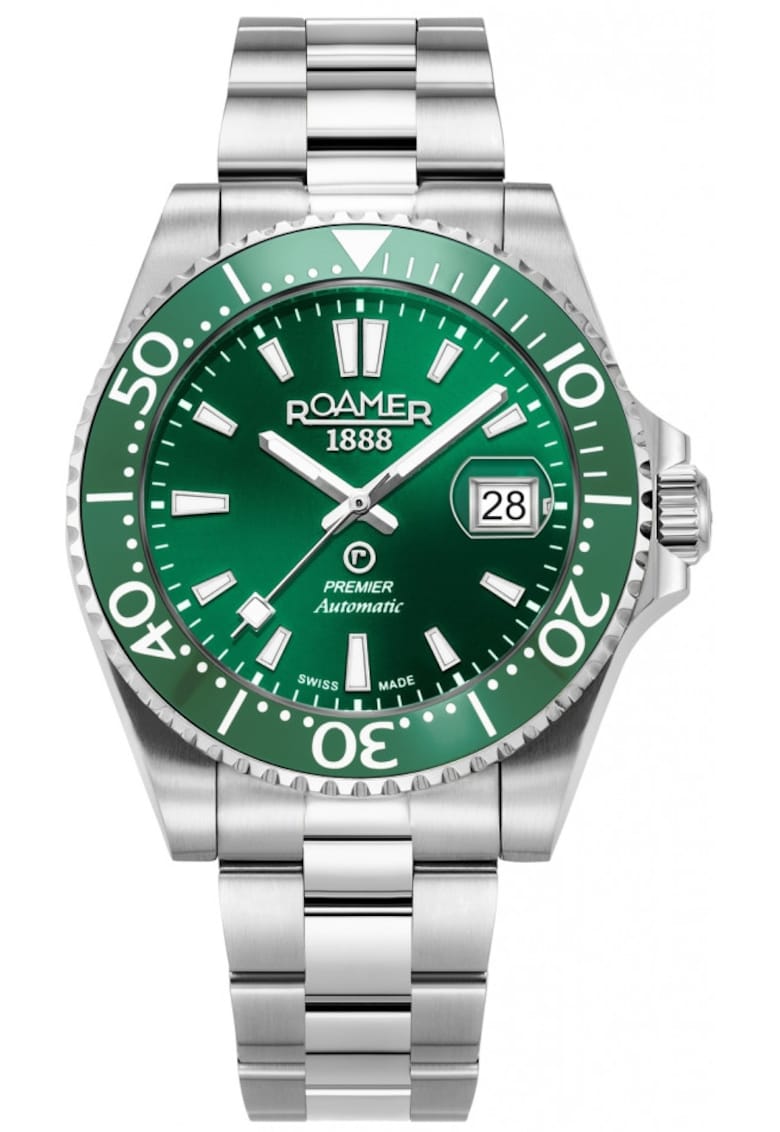 Ceas barbatesc 986983 41 75 20 - verde - sportiv - potrivit pentru inot