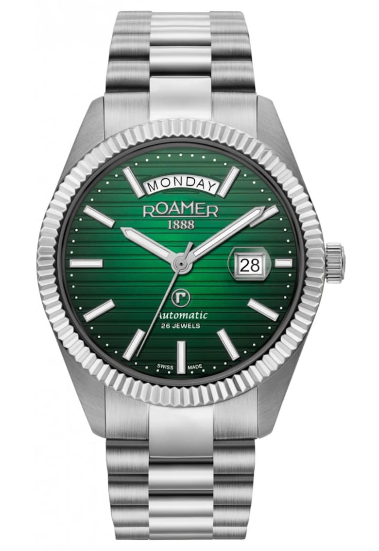 Ceas de barbati 981666 41 75 50 - verde clasic