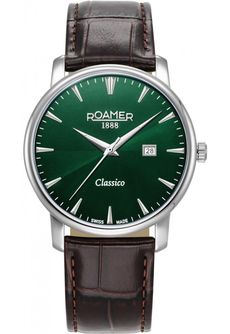 Ceas barbatesc 971856 41 75 05 - clasic verde pentru cupluri