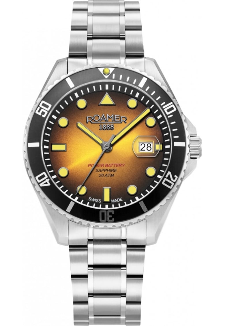 Ceasul barbatesc 969845 41 95 20 galben sport pentru scufundari