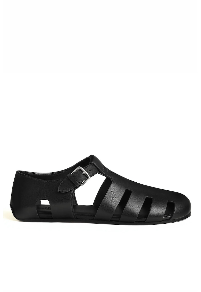Sandale barbati - Motif - Negru