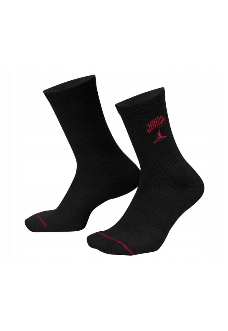 Sosete Sport - Jordan Everyday Hj2434-010 - Marime 34-38 - Negru - Material Respirabil Pentru Confort Si Prospetime - Constructie Elastica Adaptabila Pe Picior - Evacuare Eficienta A Umiditatii - Executie Foarte Durabila