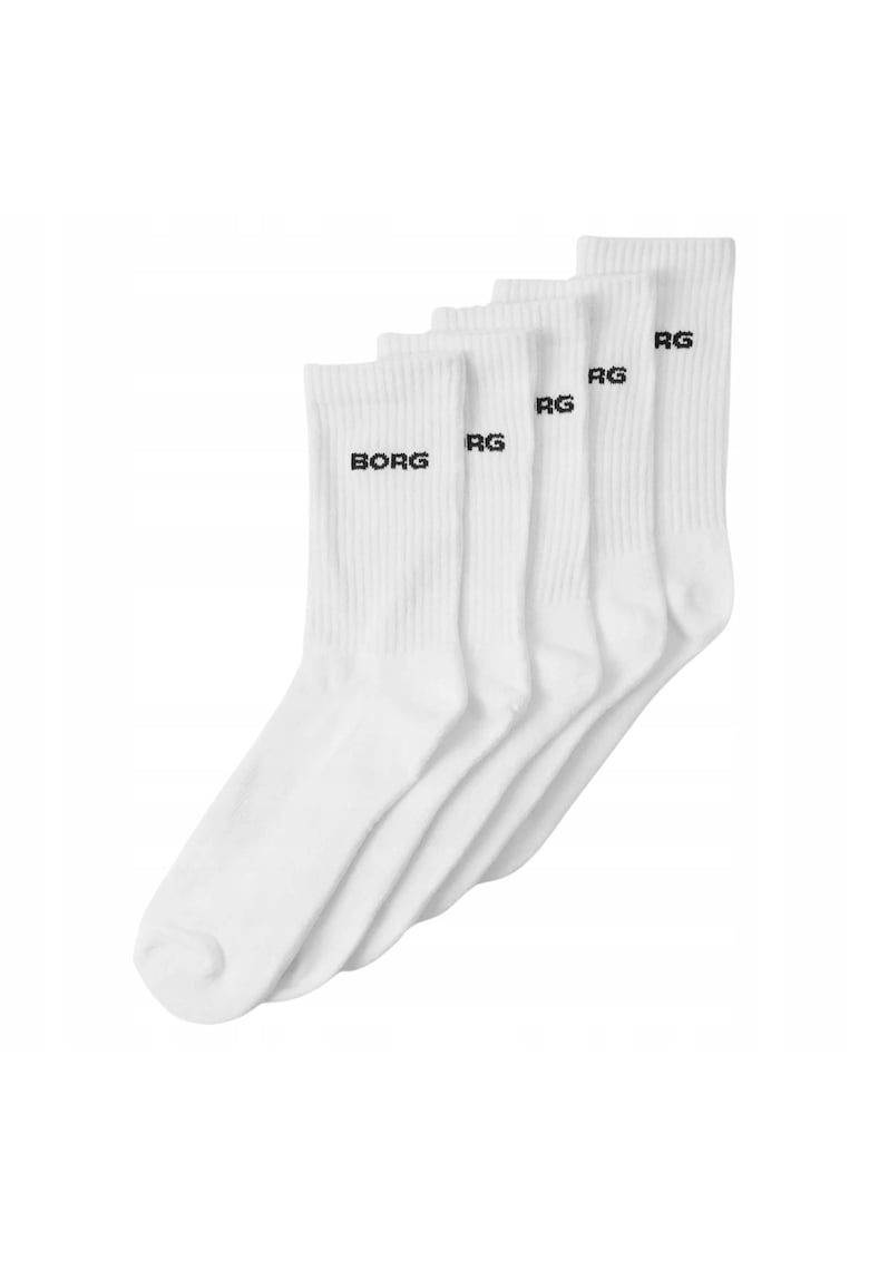 Sosete Sport - Bjorn Borg - 10005937 - Marime: 39-42 - Continut Ridicat De Bumbac Pentru Confort - Ventilatie Buna A Picioarelor - Ajustare Elastica - Executie Durabila - Multicolore - Pachet De 5 Bucati
