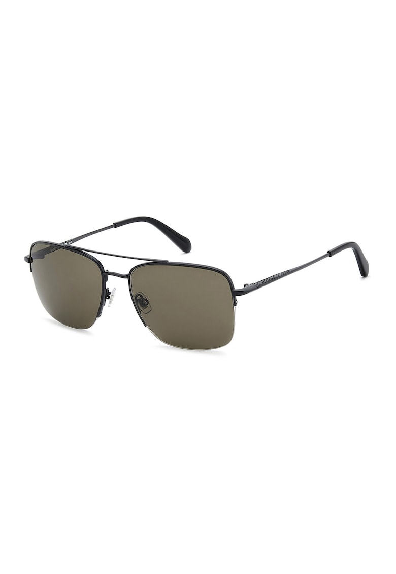 Ochelari de soare aviator cu lentile uni - Negru