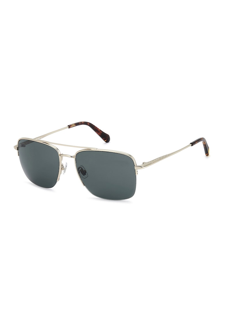 Ochelari de soare aviator cu lentile uni - Auriu