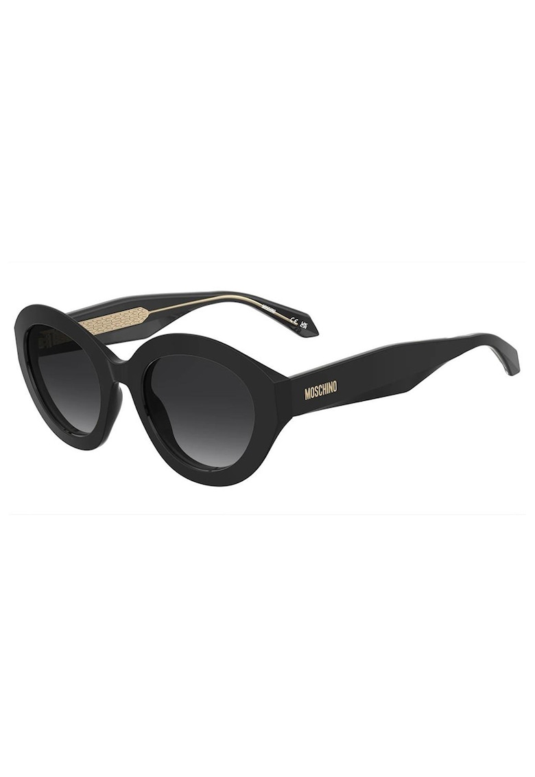 Ochelari de soare cu lentile ovale - Negru
