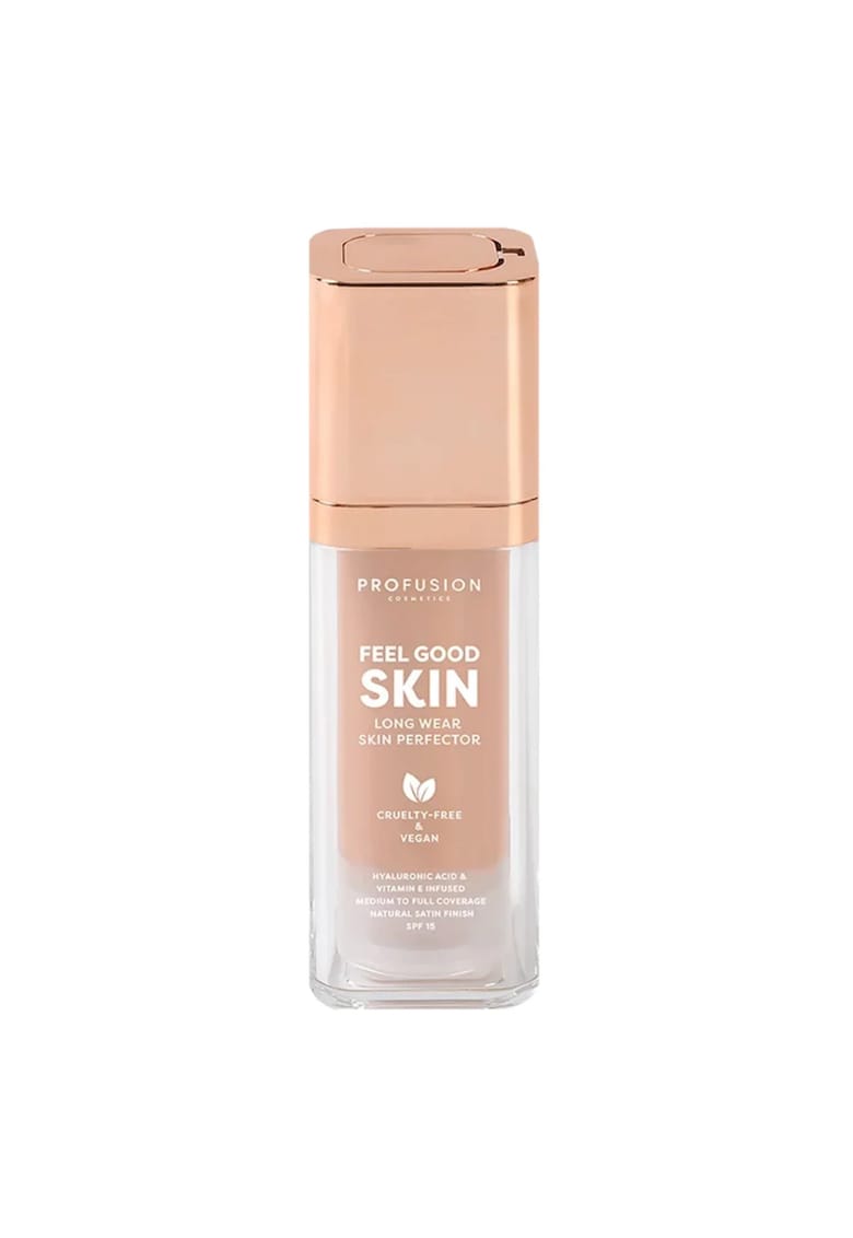Fond de ten cu SPF 15 - rezistenta indelungata - acoperire medie spre mare - finish satinat natural - nuanta Fair 110 - Feel Good Skin - 30 ml