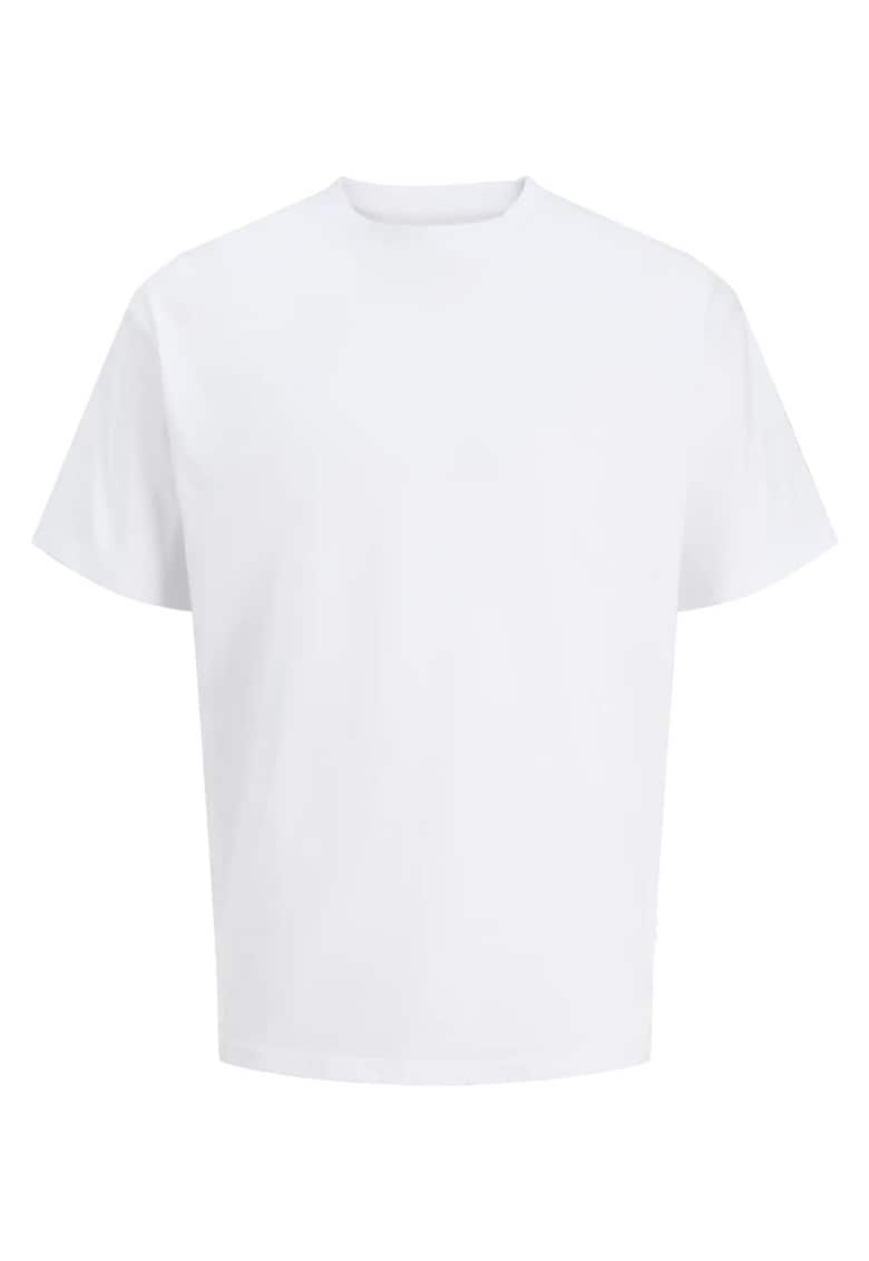 Tricou simplu - barbati big sizes - din bumbac organic - Relaxed Fit - Alb