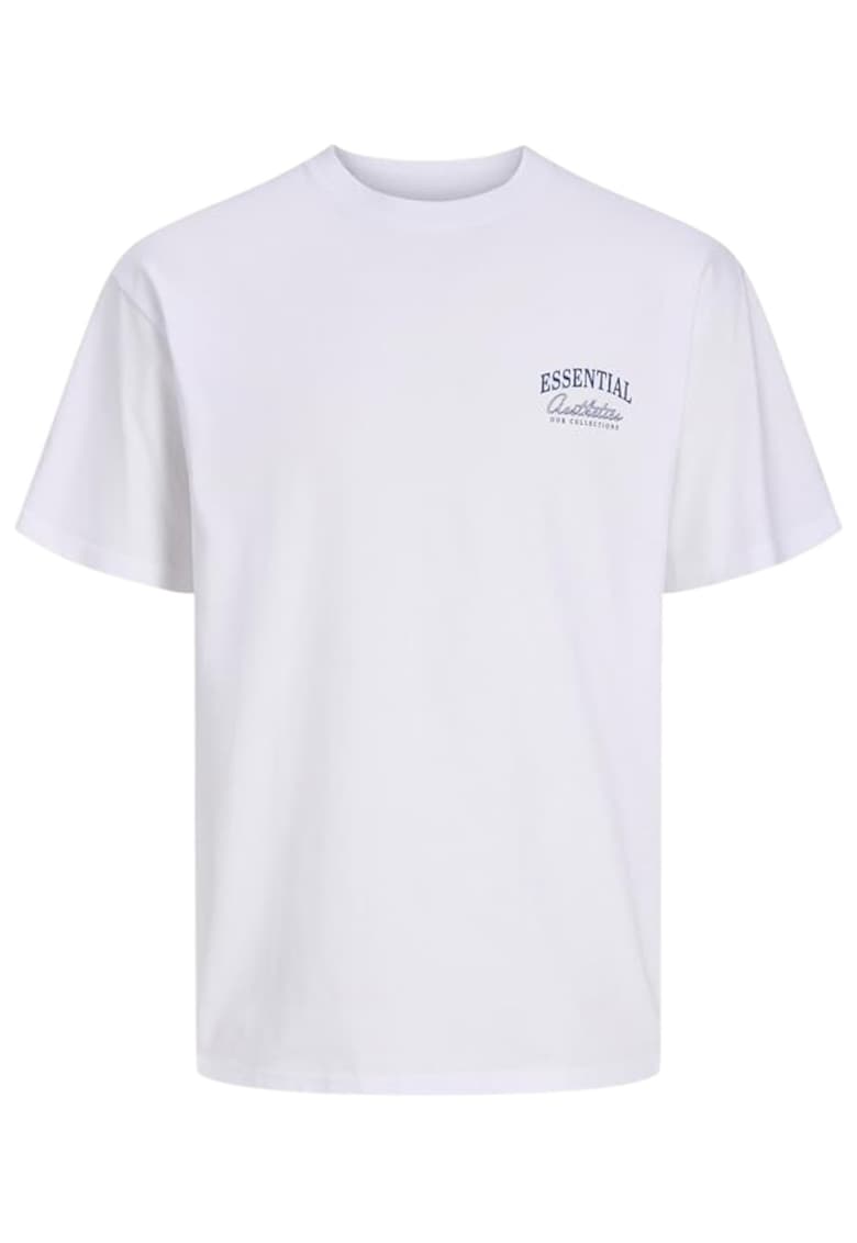 Tricou JACK &JONES Organic Relaxed Studio SN 63025 - Alb