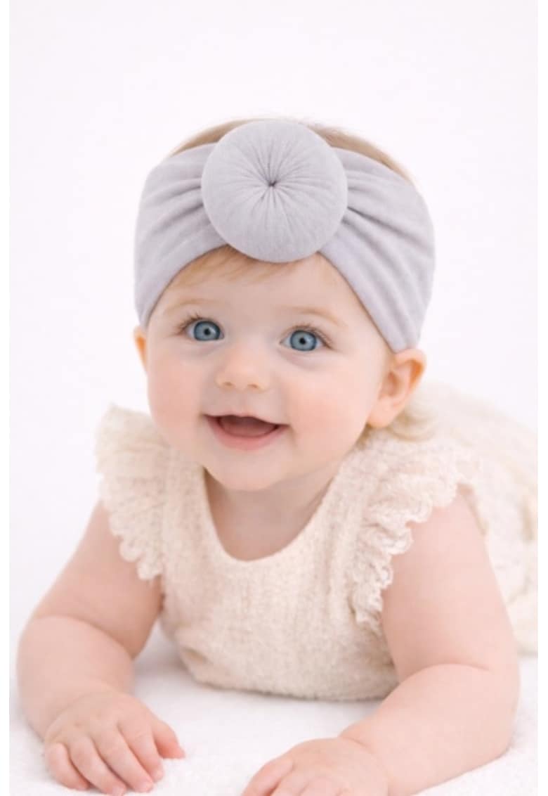 Bentita turban lata gri - Model AL 34815 - 0-12 luni