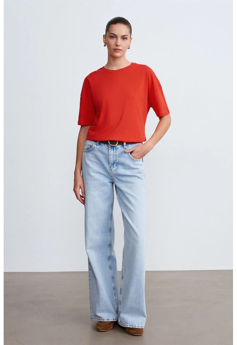 Tricouri dama - tricou din bumbac - maneca scurta - rosu