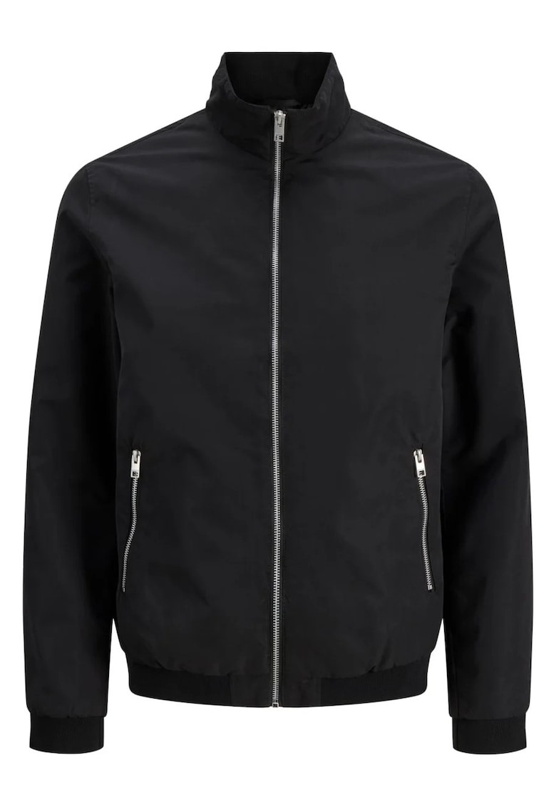 Plus Jacheta bomber - barbati big sizes - JJERUSH - Negru -