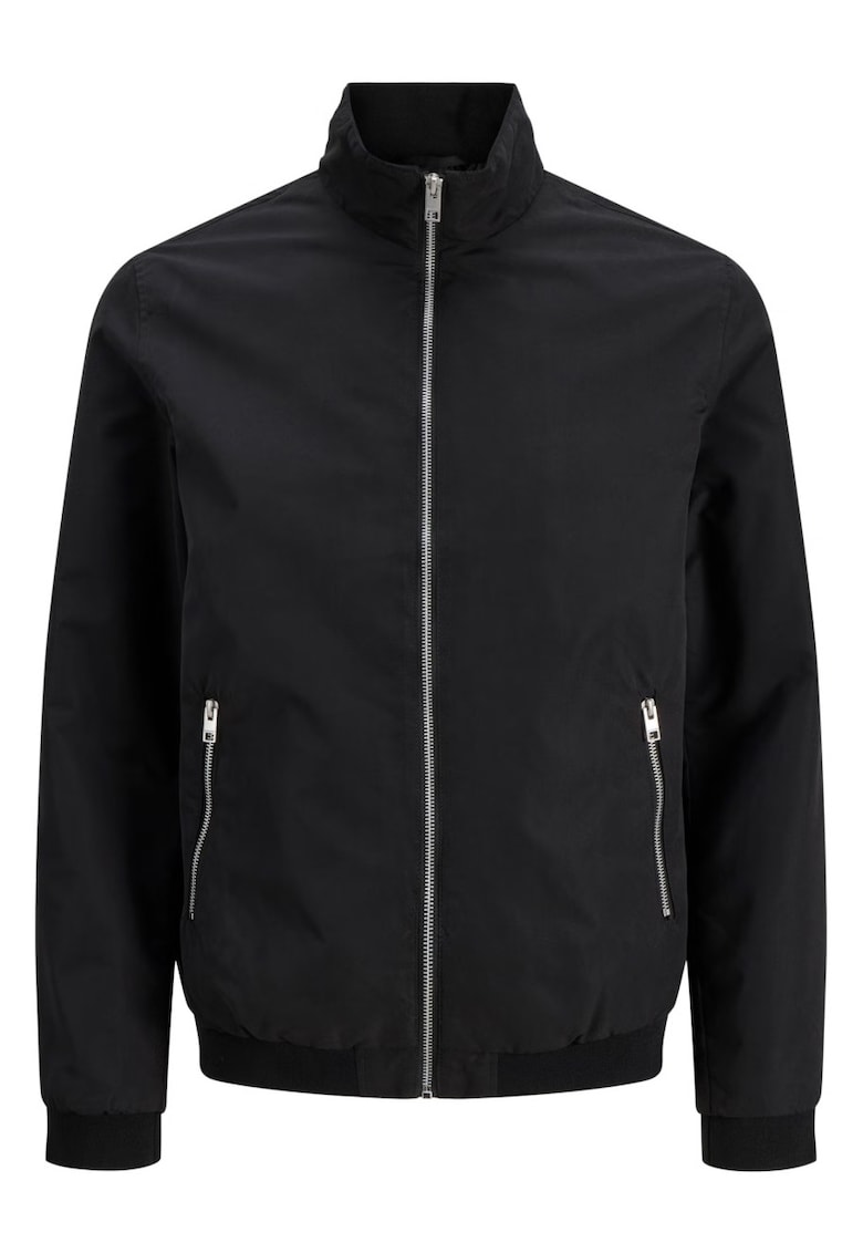 Plus Jacheta bomber - barbati big sizes - JJERUSH - Negru -