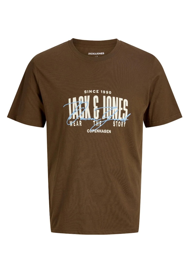 Tricou la baza gatului baieti - din bumbac - Regular fit - Maro