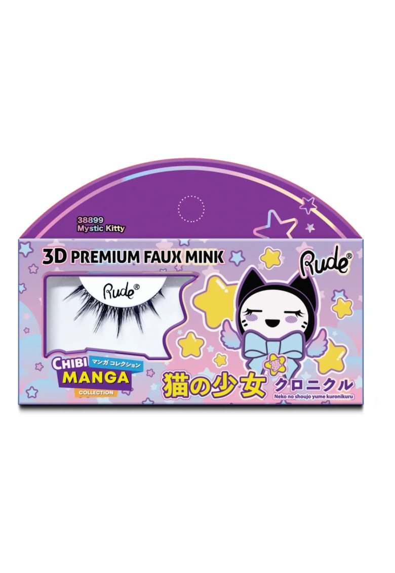 Gene false premium - efect 3D - model Mystic Kitty - Chibi Manga Faux Mink - Cosmetics - 1 articol