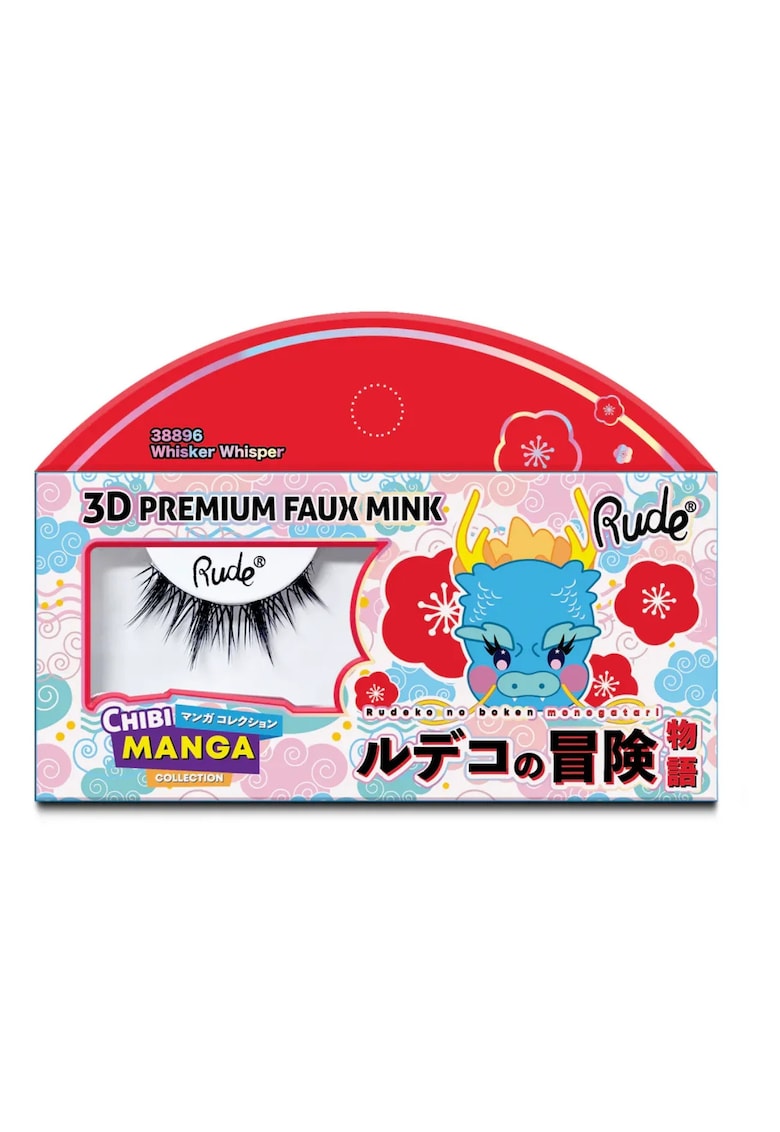 Gene false premium - efect 3D - model Whisker Whisper - Chibi Manga Faux Mink - Cosmetics - 1 articol