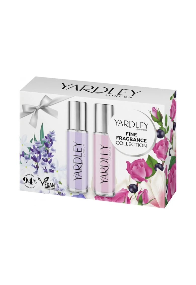 Set duo 1 x 10 ml apa de toaleta English Lavender si 1 x 10 ml apa de toaleta English Rose - Fine Fragrance Collection - 2 articole