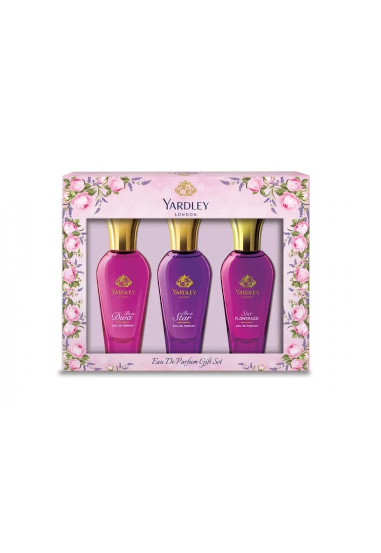Set cadou 3 x 30 ml apa de parfum Be A Diva - Be A Star si Star Flowerazzi - Yardley - 3 articole