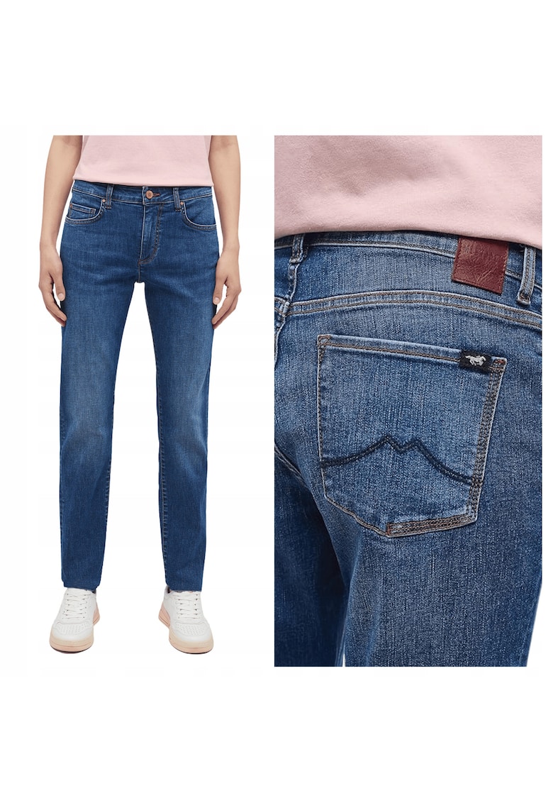 Blugi Barbati - Crosby Relaxed Slim - Marime W28-L32 - Albastru - Slim Fit - Bumbac - Design Clasic Casual - Lungi - Ideal Pentru Uz Zilnic