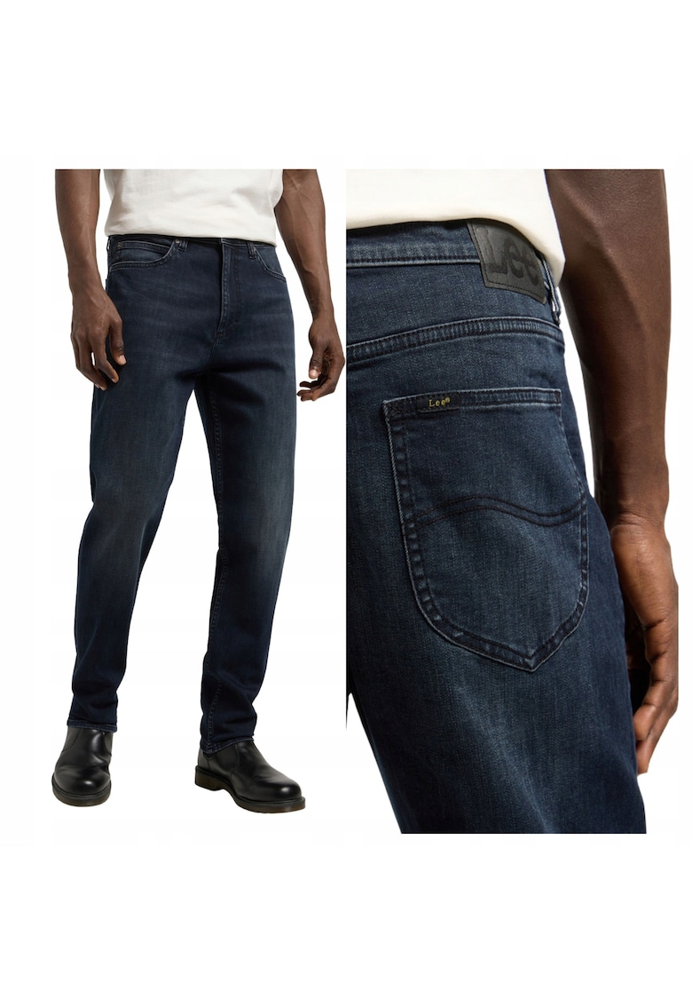 Blugi Barbati - Austin Below Zero - W32-L34 US - Albastru - Regular Fit - Bumbac - Design Clasic Casual - Ideal Pentru Uz Zilnic - Lungi