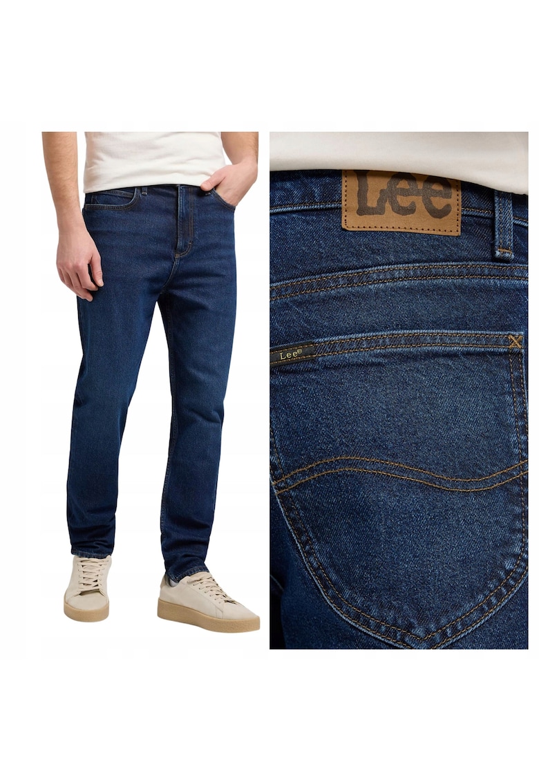 Blugi Barbati - Style Austin - W31-L32 US - Albastru - Regular Fit - Bumbac - Design Clasic Casual - Ideal Pentru Uz Zilnic - Lungi