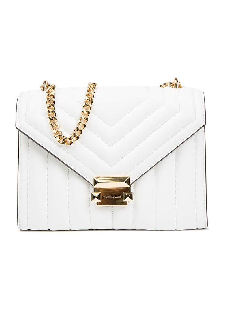 Geanta de piele cu design matlasat Whitney - 24x18x9 cm