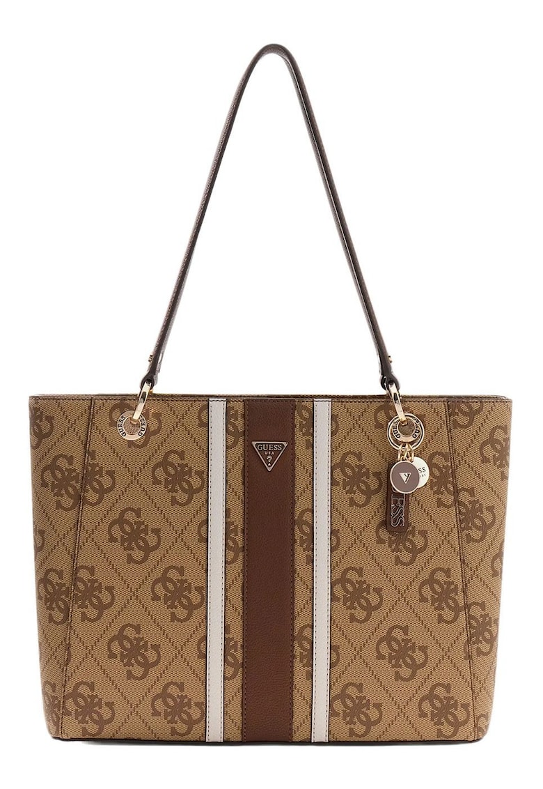 Geanta tote din piele ecologica - cu imprimeu monograma Noelle II - 37x26.5x9.5 cm