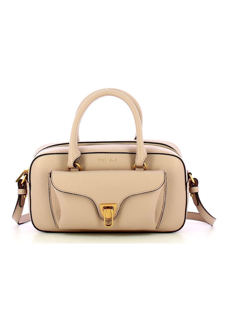 Geanta baguette din piele cu aspect granulat Beat Soft