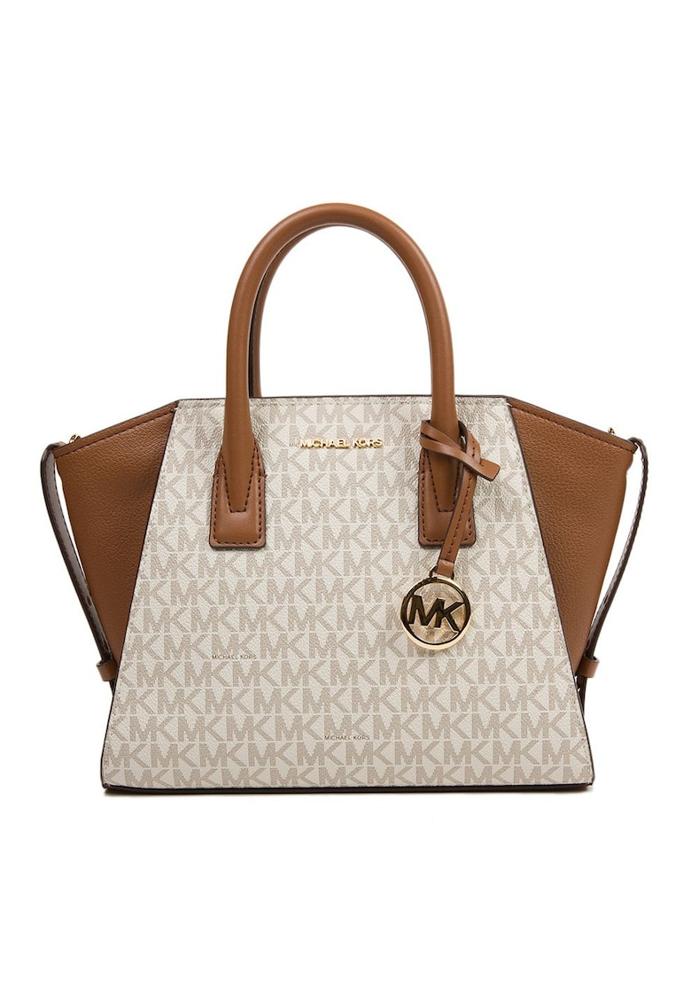 Geanta crossbody cu garnituri de piele - 19x31x11 cm