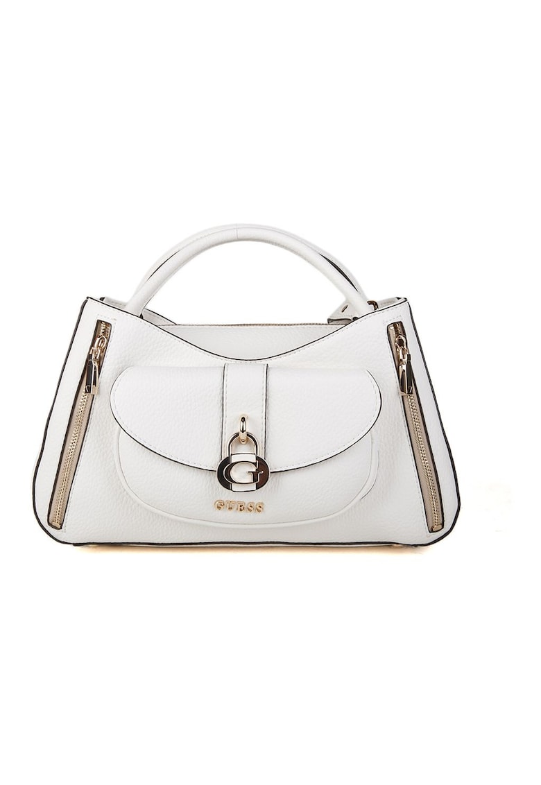 Geanta de umar cu buzunar exterior Jessa - piele ecologica - 34x20x10 cm