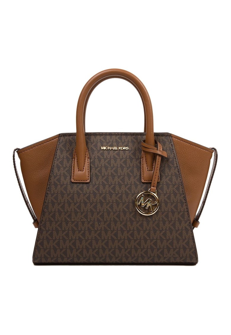 Geanta crossbody cu imprimeu monograma - 19x31x11 cm