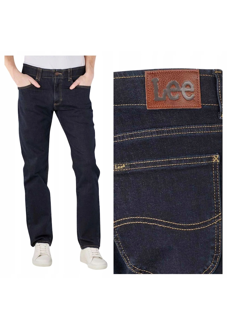 Pantaloni eleganti pentru barbati - Marimea 31/34 - Bleumarin - Model STRAIGHT FIT MVP - Croiala dreapta - Material flexibil 77% bumbac - 21% poliester - 2% elastan - Inchidere fermoar - 5 buzunare