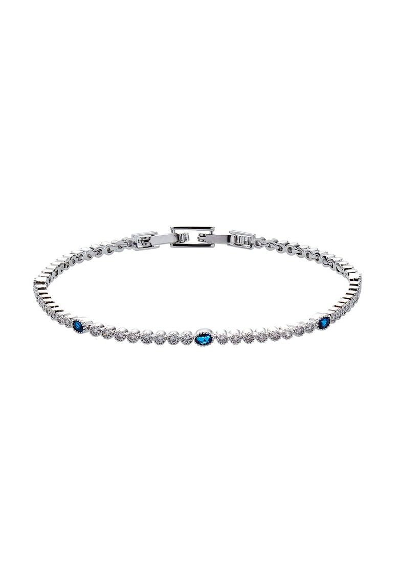 Bratara cu safir - Albastru royal/Argintiu deschis