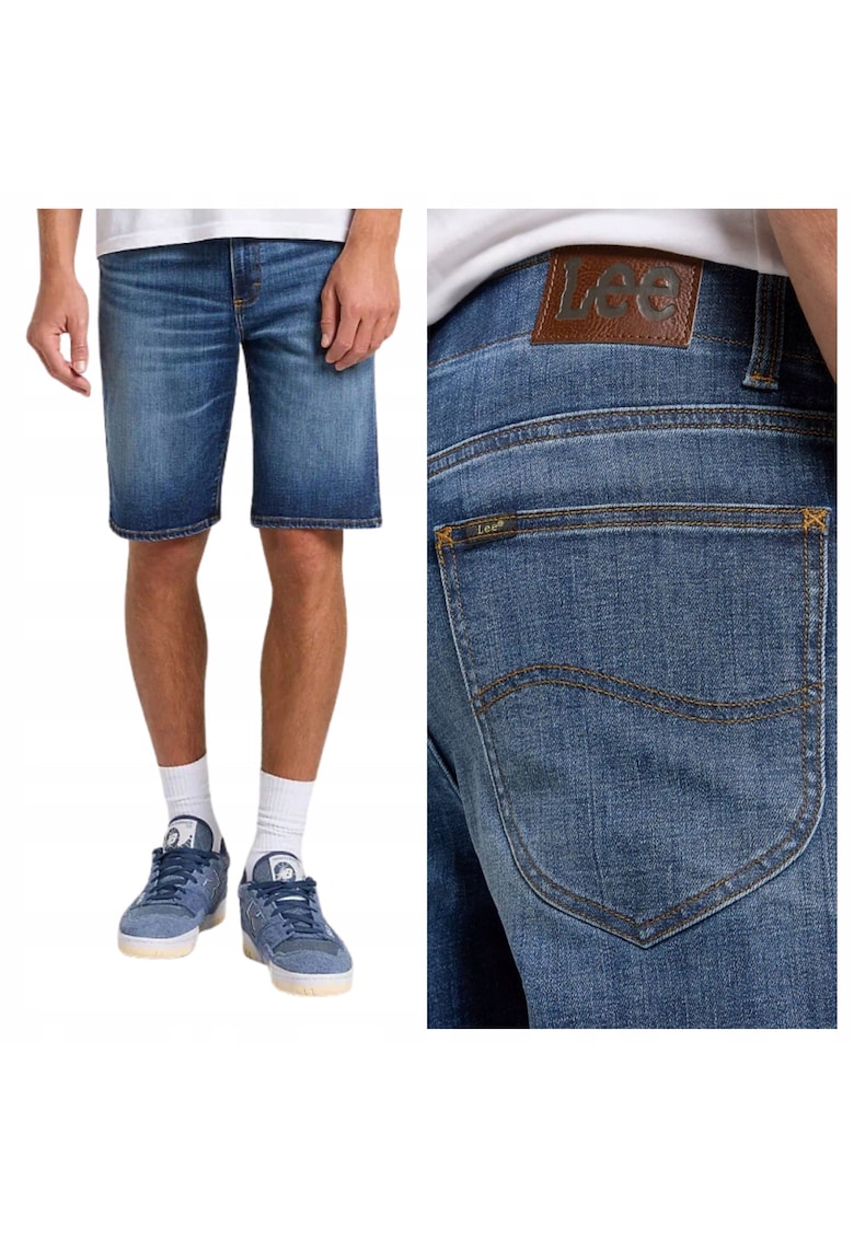Pantaloni scurti denim - Marimea 30 - Albastru - Model 5 POCKET SHORT - Croiala standard regular fit dreapta - Talie medie obisnuita - Prevazuti cu 5 buzunare clasice utile pentru accesorii