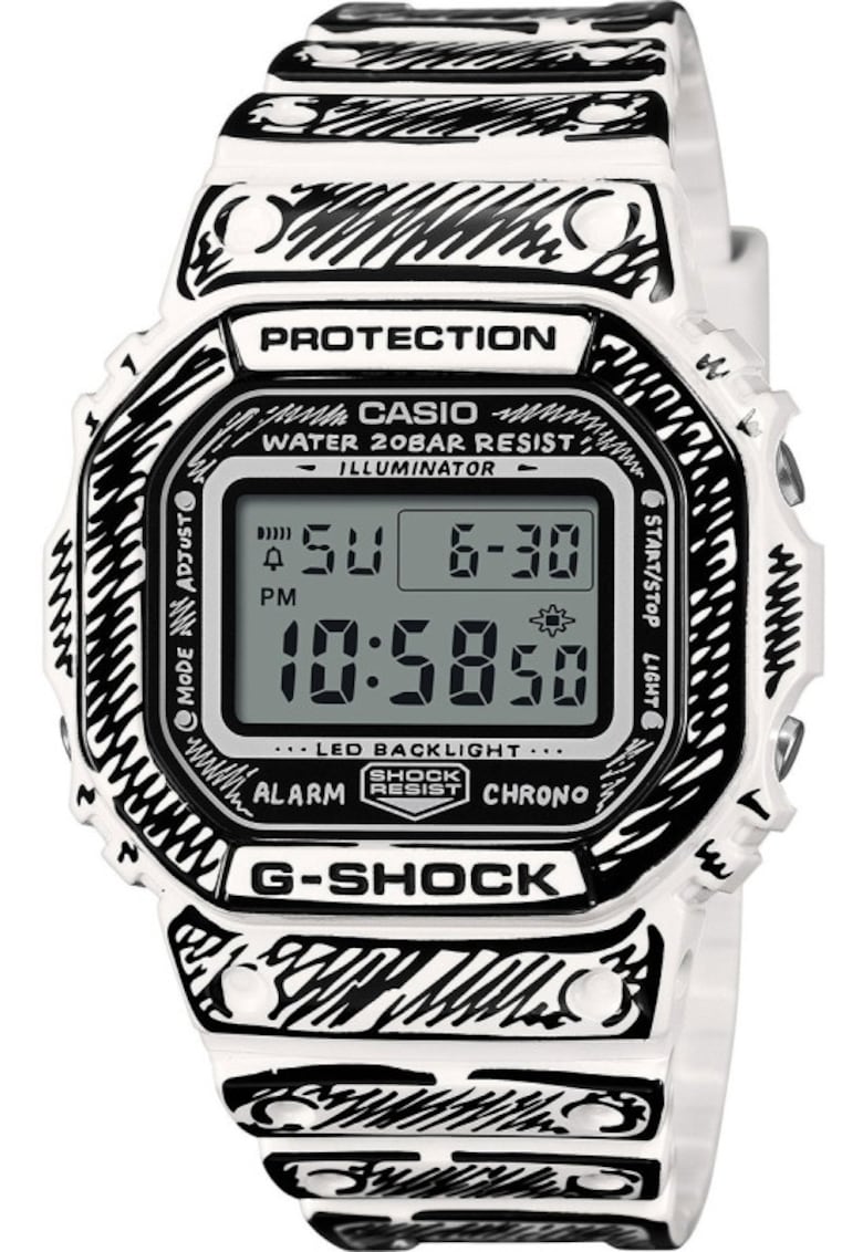 Ceas barbatesc DW-5600JV-7ER Quartz Alb