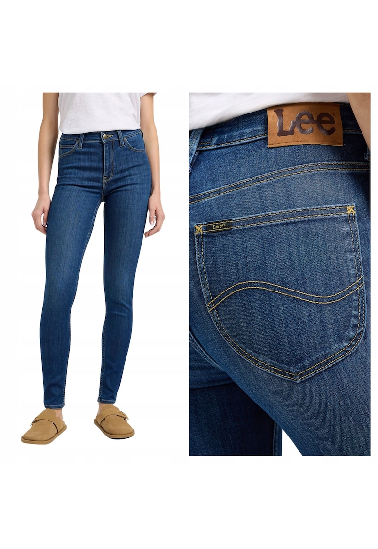 Blugi De Dama - Marimea 29/31 - Albastru - Scarlett High - Croiala Skinny Fit - Talie Inalta - Inchidere Fermoar - Numar Buzunare 5