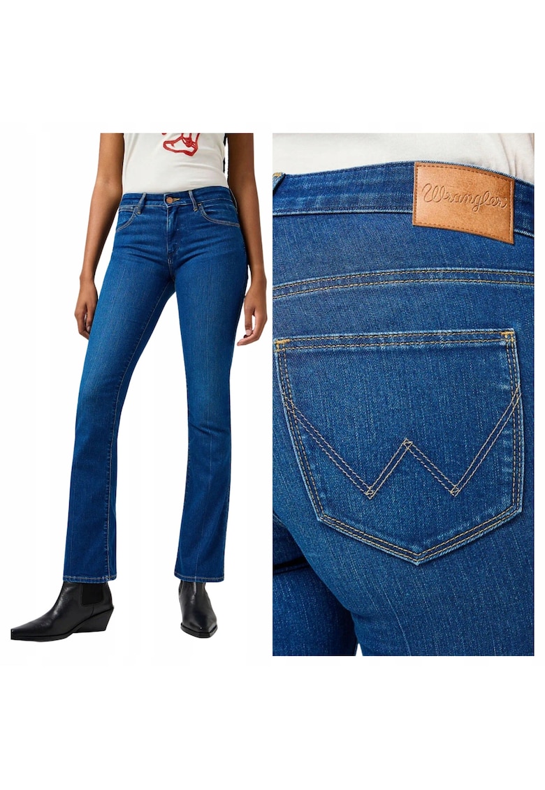 Pantaloni De Blugi - Marimea 29/30 - Albastru - Bootcut - Croiala Loose Fit - Model Larg - Talie Medie - Inchidere Fermoar