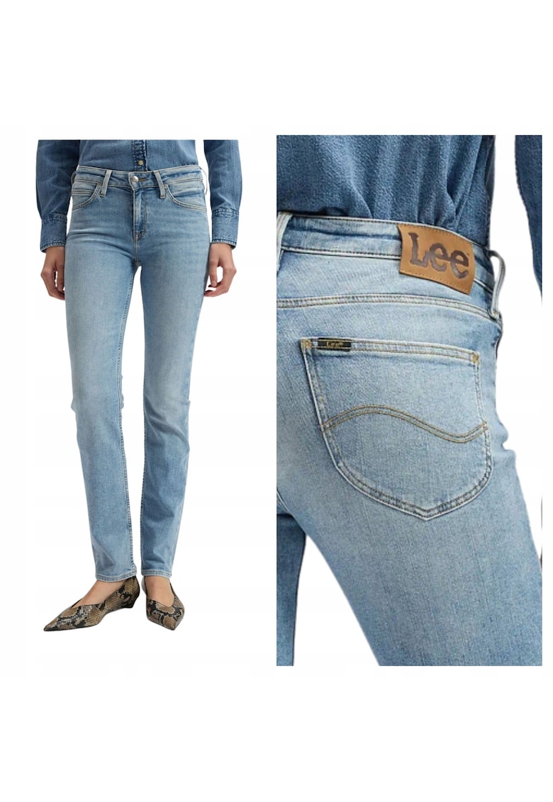 Pantaloni De Dama - Marimea 28/31 - Albastru - Elly - Croiala Slim Fit - Model Conic Ajustat - Talie Medie Regulara - Fermoar