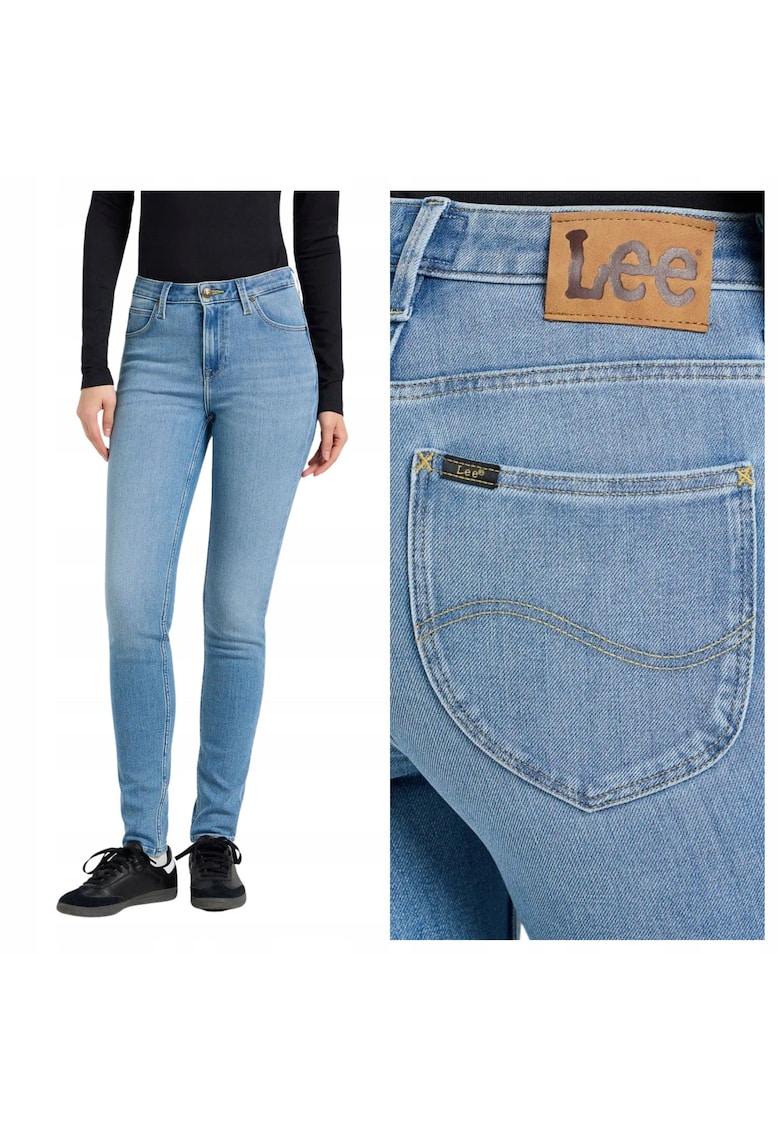Pantaloni De Dama - Marimea 33/31 - Albastru - Scarlett High - Croiala Skinny Fit - Model Conic Ajustat - Talie Inalta - Fermoar