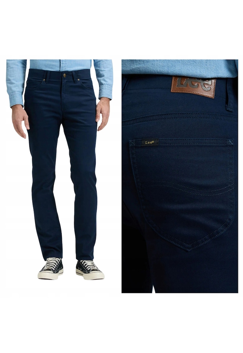 Pantaloni Barbati - Marimea 33/34 - Albastru - Slim Fit Mvp - Croiala Slim Fit - Talie Medie Regulara - Craci Conici