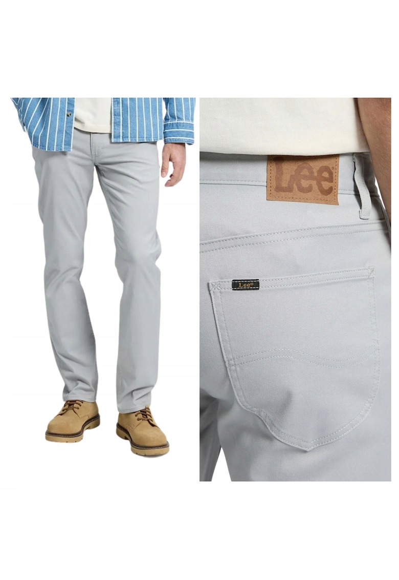 Pantaloni Barbati - Marimea 36/30 - Gri - Daren Zip Fly - Croiala Regular Fit - Model Drept Regular - Inchidere Fermoar