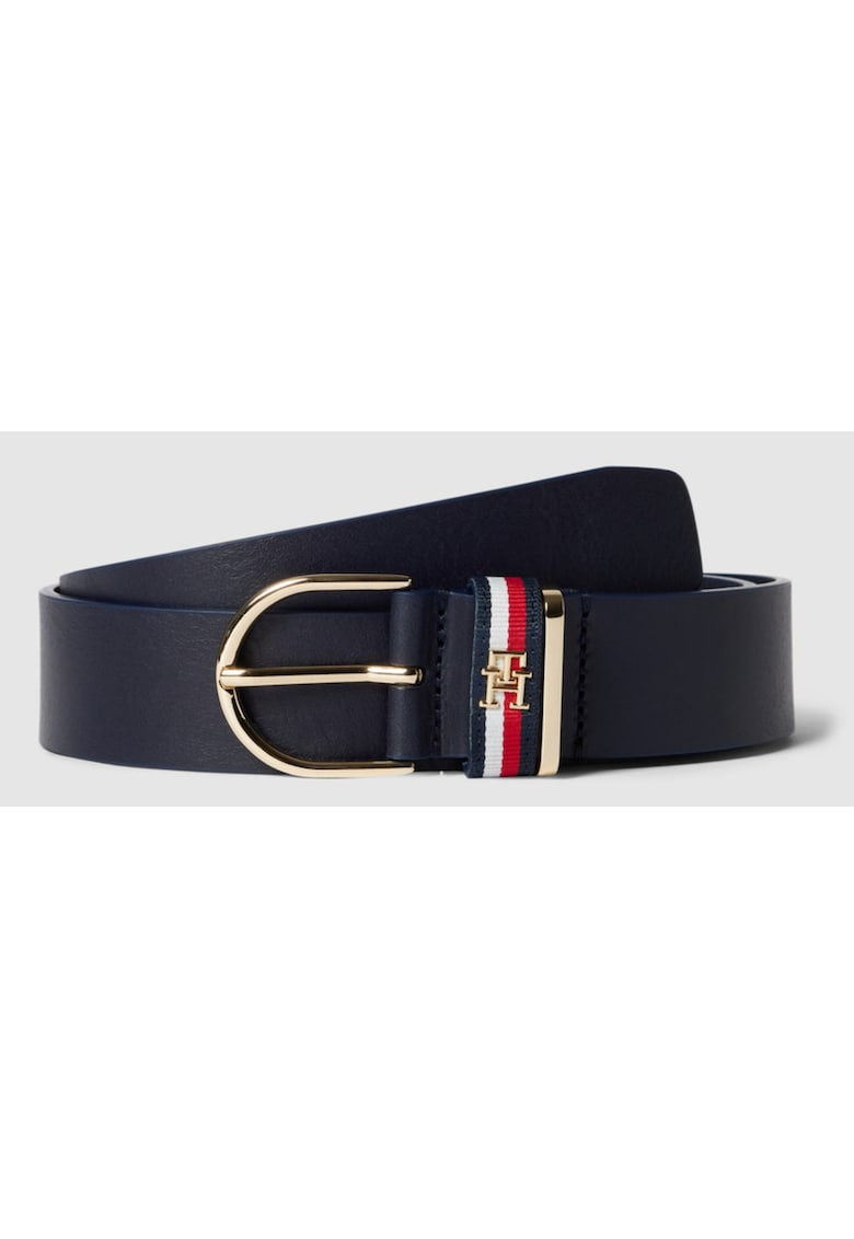 Curea din piele Effortless - Albastru inchis