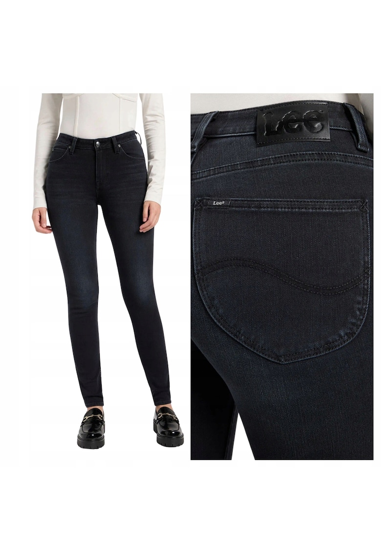 Pantaloni De Dama - Marimea 30/29 - Negru - Scarlett - Croiala Skinny Fit - Model Conic Ajustat - Talie Medie - Fermoar