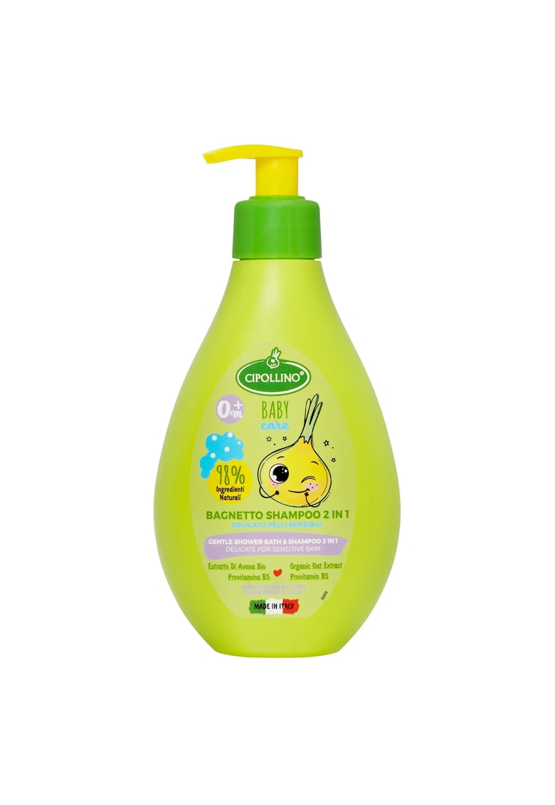 2 in 1 gel de dus & sampon delicat - ideal pentru pielea sensibila a bebelusilor - 0+ luni - Baby Care - 250 ml