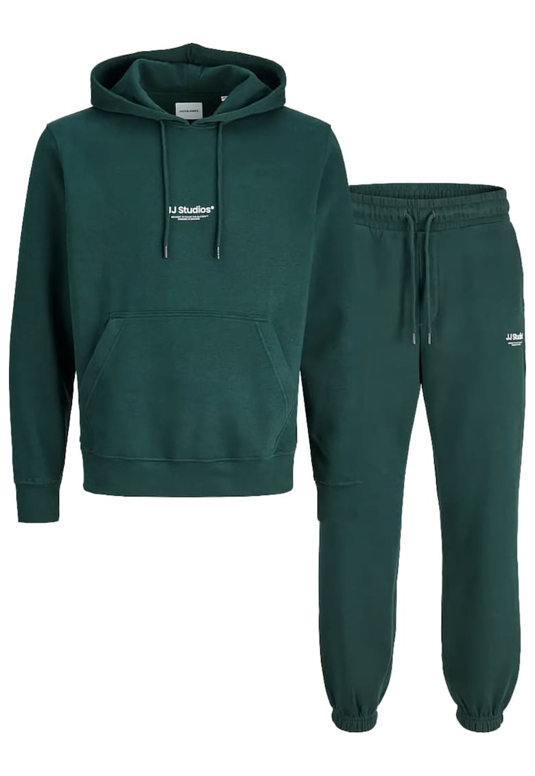 Trening JACK &JONES Soho Sweat Hood Set Mp 62964 - Verde