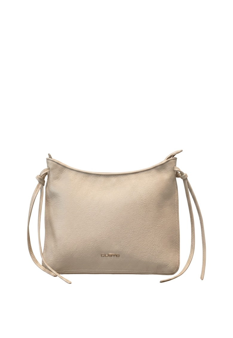 Geanta crossbody din piele ecologica Auriela Pro - Crem