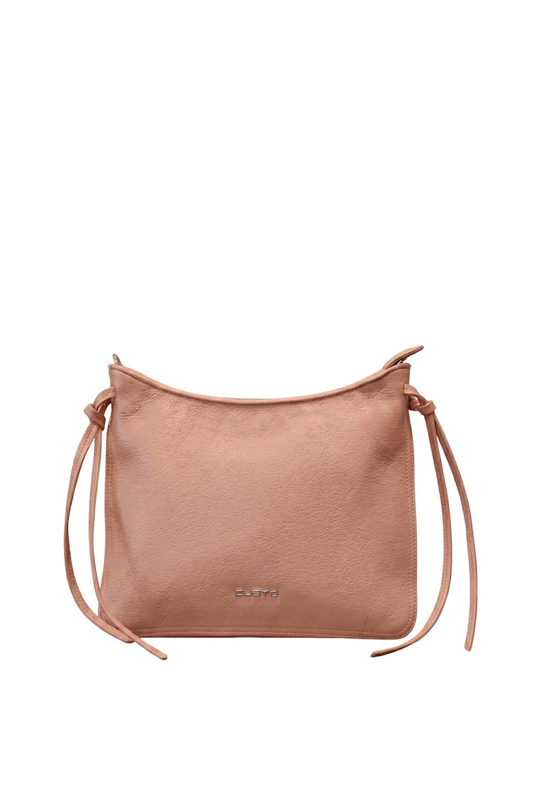 Geanta crossbody din piele ecologica Auriela Pro - Portocaliu persan
