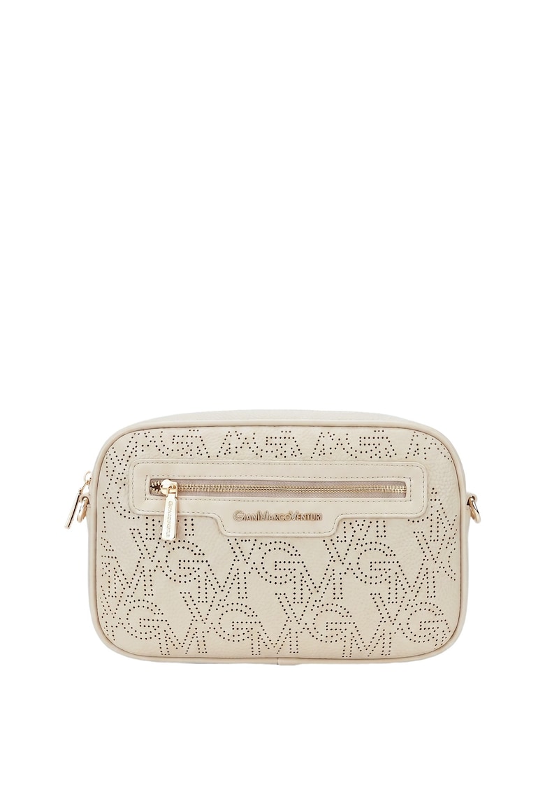Geanta crossbody din piele ecologica - Bej